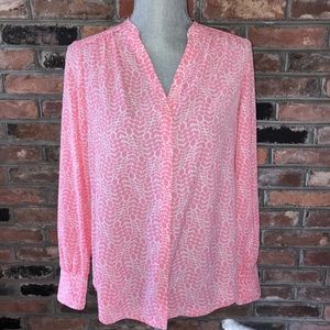 Brand New Boden Blouse pink & white size 6! 💕